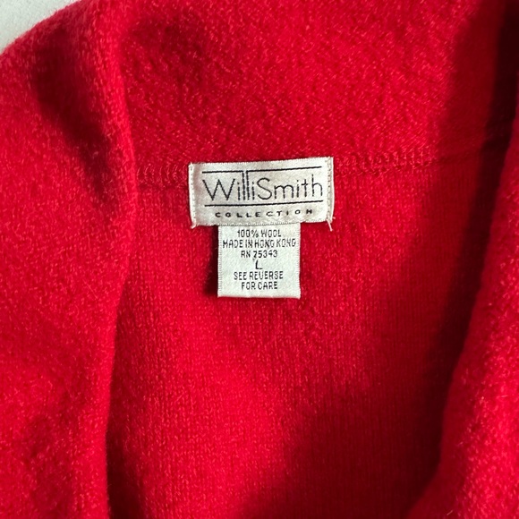 Willi Smith 100% Wool Women's Red Chore Jacket - Picture 2 of 8